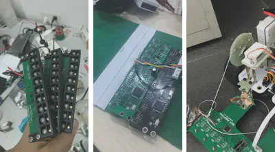 The design of a grayscale line tracking board