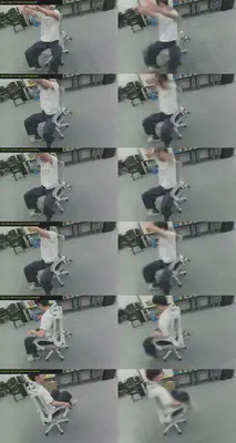 GT (left) vs render (right) · 6 frames